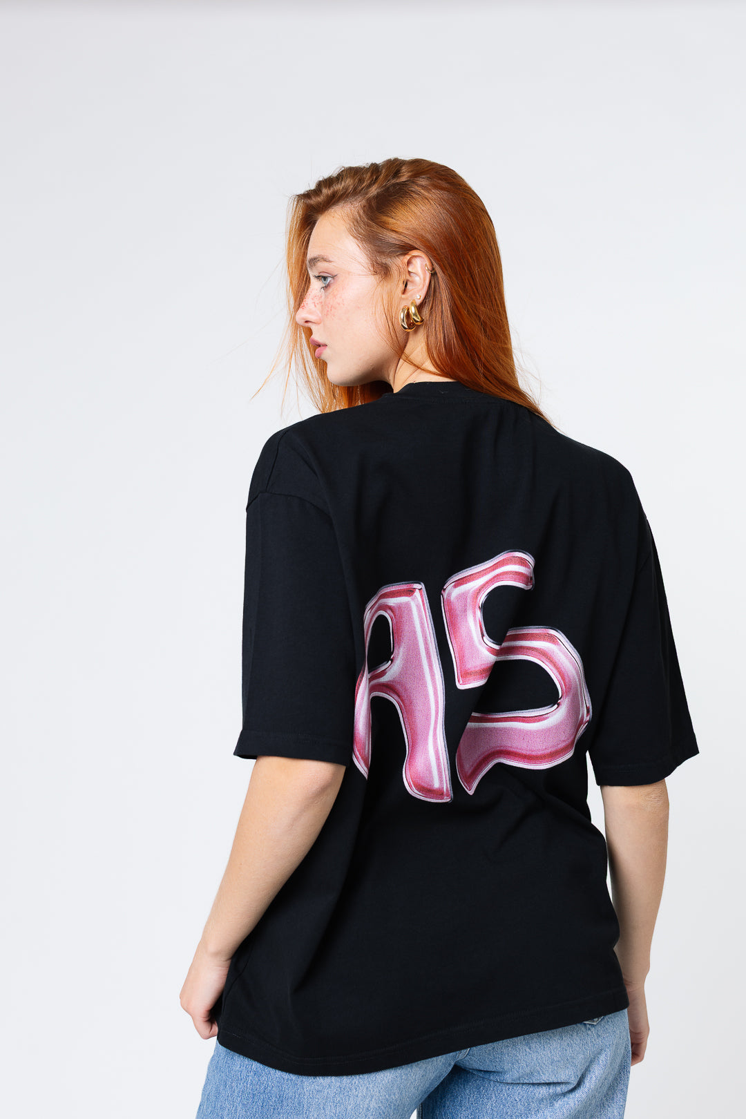 THE BASIC SHIRT "BLACK/PINK"