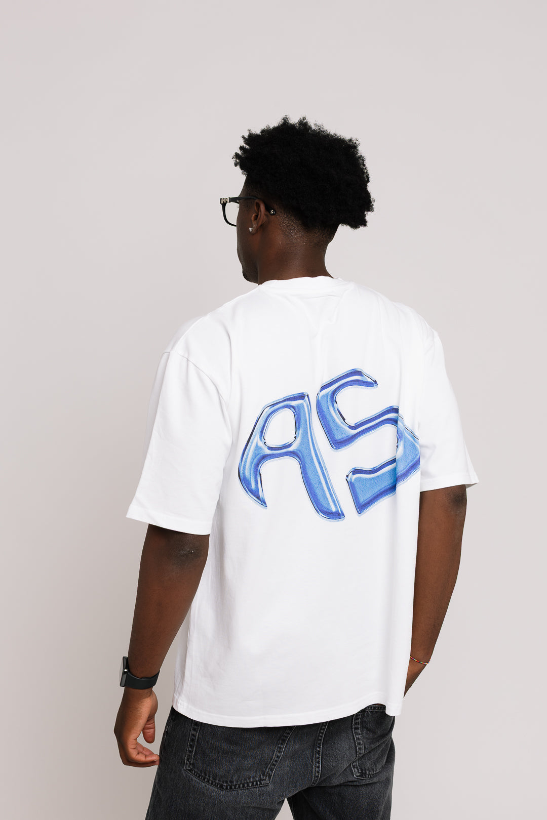 THE BASIC SHIRT "WHITE/BLUE"