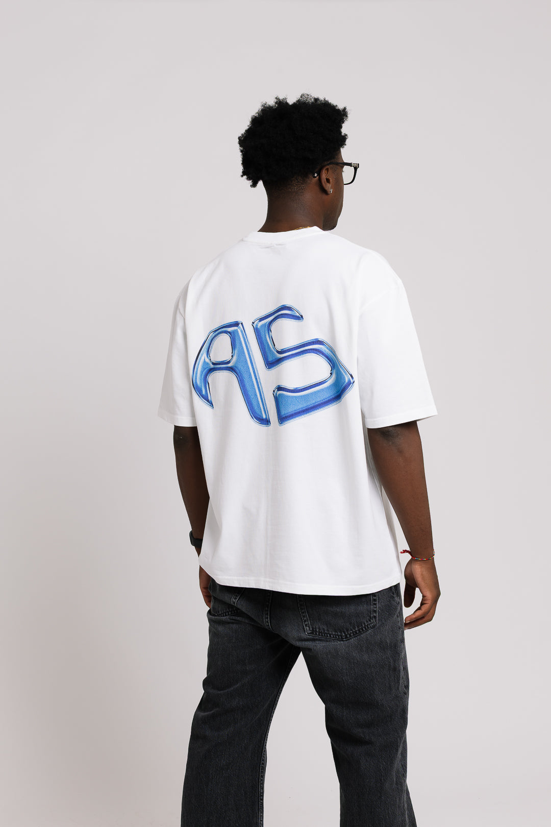 THE BASIC SHIRT "WHITE/BLUE"