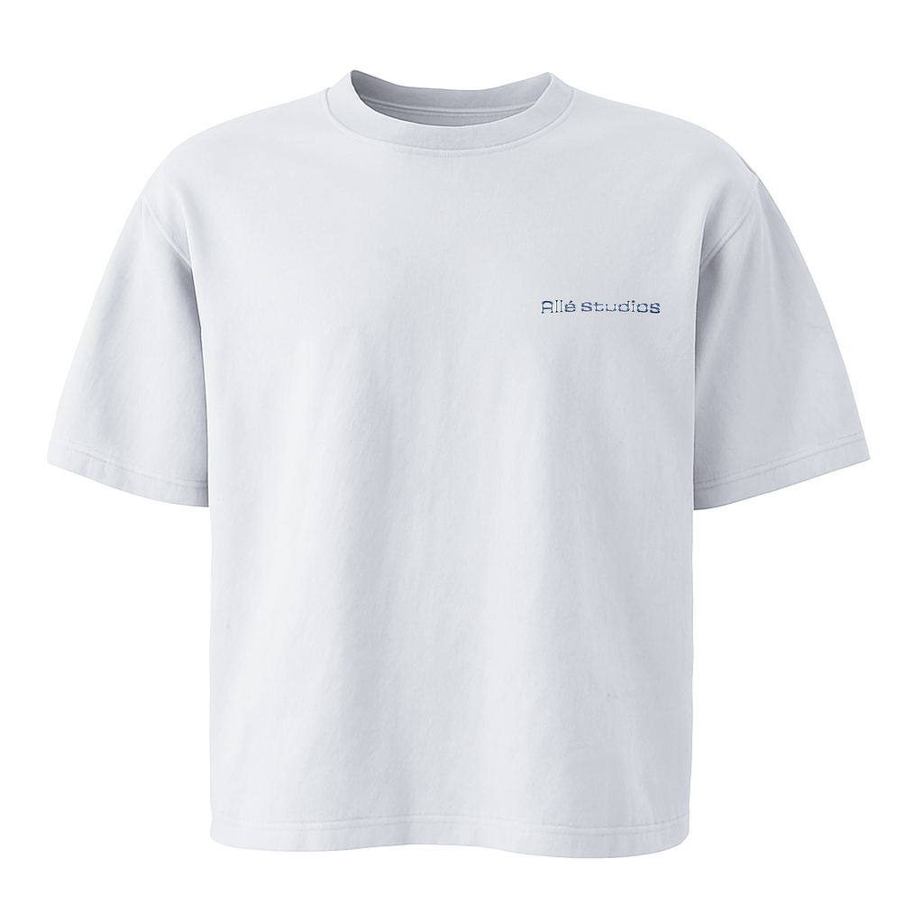THE BASIC SHIRT "WHITE/BLUE"