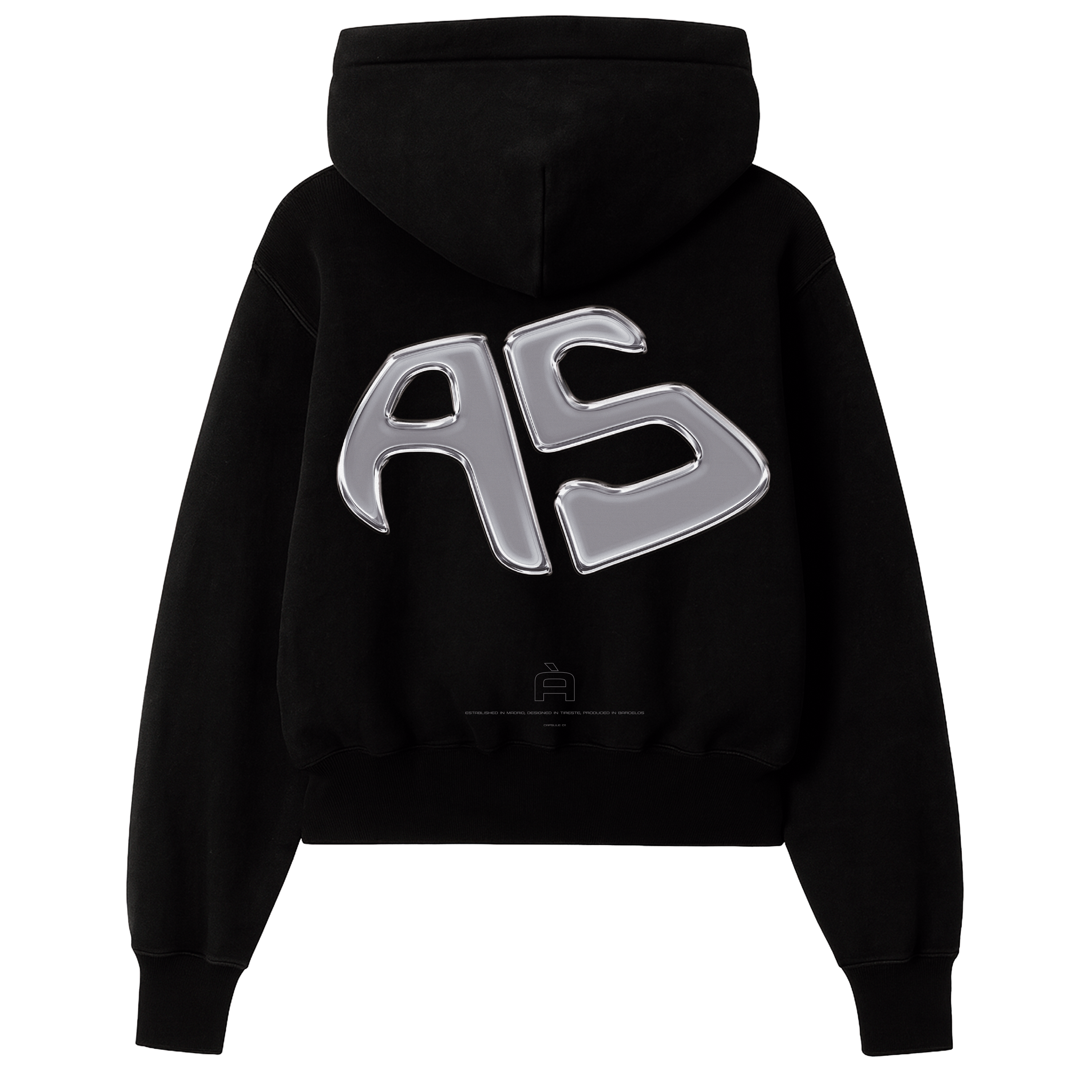 THE BASIC HOODIE "CHROMED GREY"