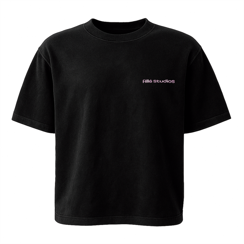 THE BASIC SHIRT "BLACK/PINK"